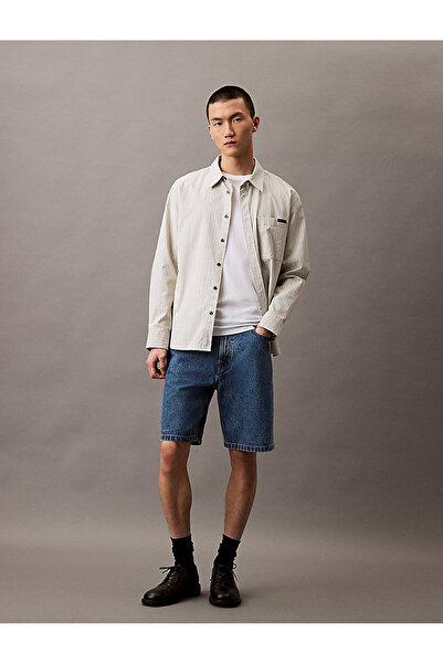 Calvin Klein Men's 90S Mid Blue Stone Shorts