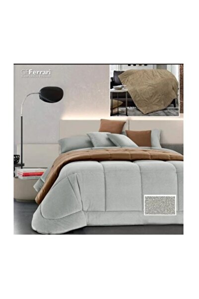 GF FERRARI لحاف كينج فاخر من GFFerrari – رمادي طقم 7 قطع