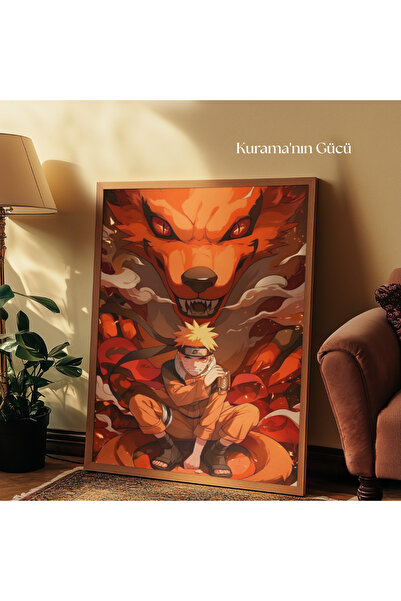 tuvart Sayılarla Boyama Seti Naruto 35x50cm, - Kurama'nın Gücü
