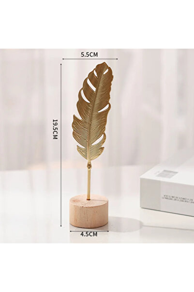 Choice style4 1 قطعة من ريش أوراق الجنكة الذهبية نموذج معدني تماثيل يدوية لسط...