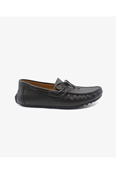Greyder Erkek Siyah Hakiki Deri Loafer Ayakkabı 3Y1CA15980