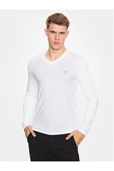 Guess Men's Longsleeve White M2YI08J1314