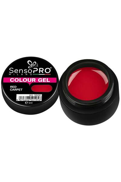 SensoPRO Milano Gel UV colorat pentru covor roșu 5ml,