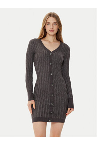 Guess Women's Knitted Dress Gray W5RK09Z3KT0