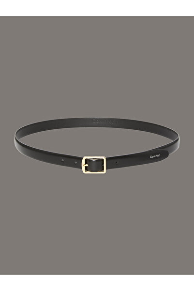 Calvin Klein حزام نسائي كلاسيكي بإبزيم مربع