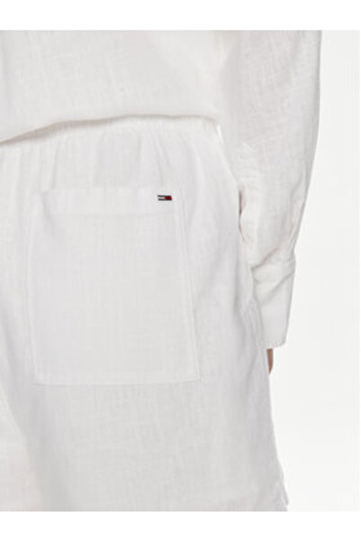 Tommy Jeans Women's Material Shorts DW0DW18334 White