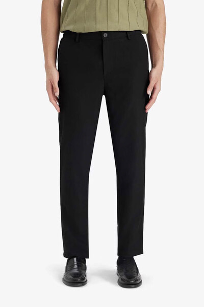 DeFacto Ανδρικό παντελόνι Jogger Fit Straight Leg Μαύρο B8577AX/BK27