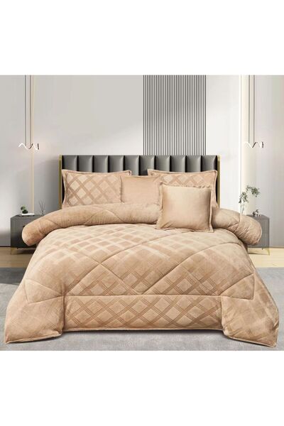 mingle Luxury Winter Bedspread - Rabbit Fur x 2 Persons (6 Pieces)