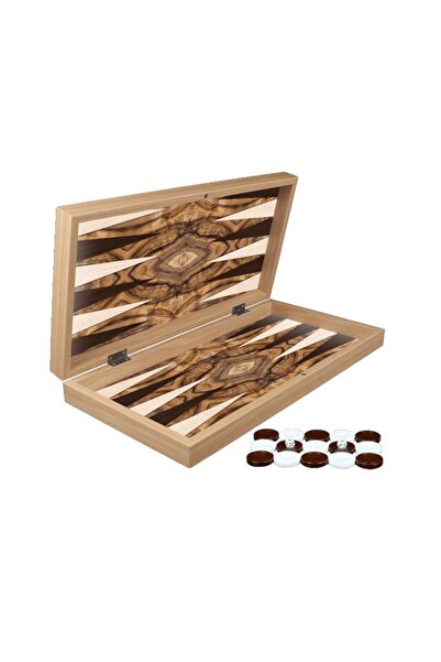 OEM Set de Table din lemn lacuit Olive Burl, 50x50 cm