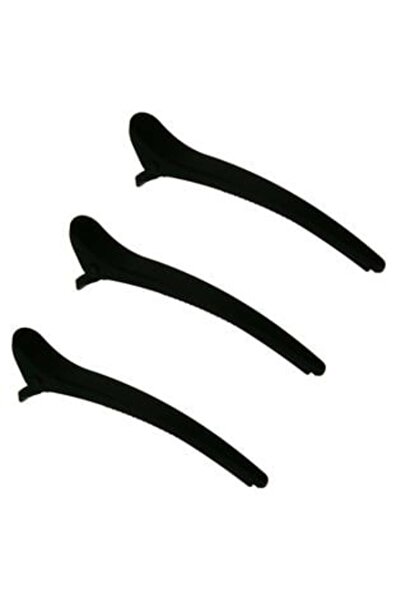 OEMN Agrafe de păr negre mate 12 cm - 3 buc