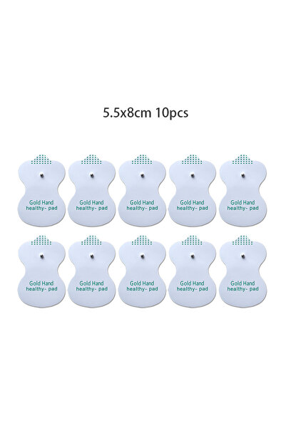 Choice 10 قطع من وسادات أقطاب كهربائية زرية قابلة لإعادة الاستخدام، مقاس 5.5 ...