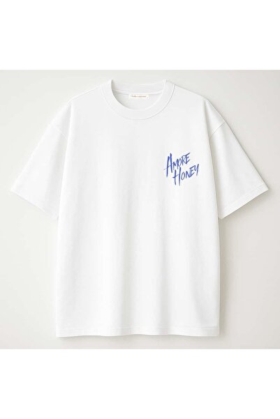 Coredra Tricou Amore Honey Oversize pentru femei - alb C101