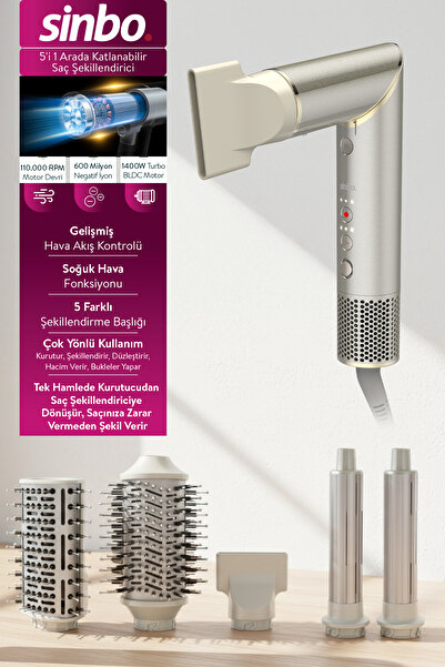 Sinbo Shd-1721 Hair Styling Device - Champagne