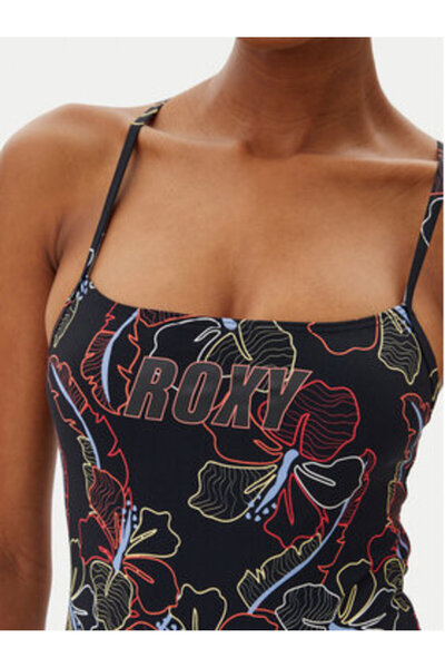 Roxy Γυναικείο μαγιό μαύρο ROXY-ERJX103708 XKNN ΑΘΛΗΤΙΚΟ ΑΝΘΡΑΚΙ ΙΒΙΣΚΟΣ