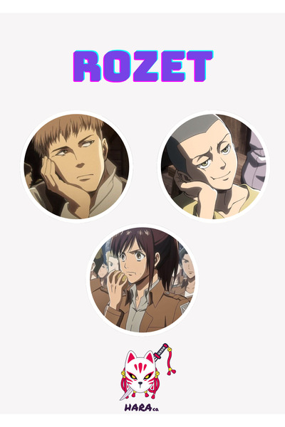 Hara Company Attack on Titan ( Titana Saldırı) Animesi Sasha, Connie ve Jean ...