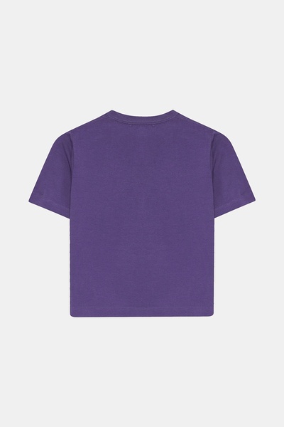 Dickies Women's Purple Printed Garden Plain Tee SS W Imperial Palace