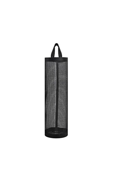 Choice 1 Black Sundries Bag Storage Wall Mount Mesh Plastic Bags Dispenser Hanging Reused Storage Pouch Tra
