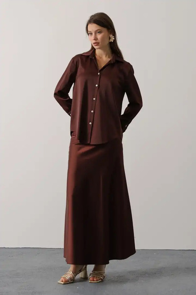 cemo SATEN GOMLEK ETEK TAKIM