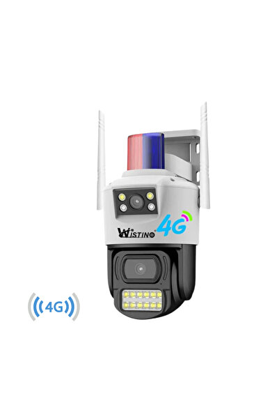 Taggo Surveillance Camera 8 MP, 2 Lenses, 4G SIM Card, 4K, App Control, Auto Tracking, Water-Resistant IP6