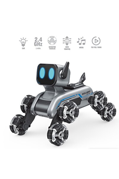 BYCEGU 02953 BİLEKTEN KONTROLLU 8 TEKER BUHAR ÖZELLİKLİ ŞARJLI ROBOT KÖPEK