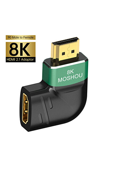 Choice محول كابل HDMI 2.1 من MOSHOU 8K من ذكر إلى أنثى 90 لـ HDTV PS4 PS5 L