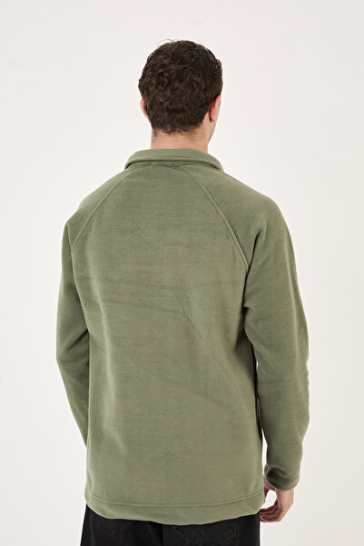 No Way Ανδρικό φούτερ με κουμπιά Polo Paka Fleece με κανονική εφαρμογή