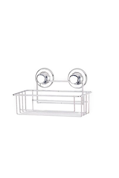 SHOPIENS Raft de baie DM 254, Metal, Suport aspirat, Finisaj cromat, 1 raft