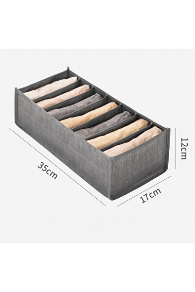 Choice 7 Grids gray-S Clothes Storage Box Underwear Bra Organizer Storage Box...