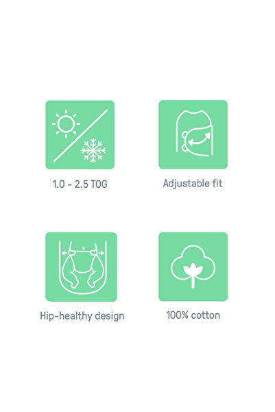 Ingenuity قماط سوادل مي لجميع المواسم، عبوة واحدة، صغير/متوسط، من عمر 0 إلى 3 أشهر، لون ستاردست