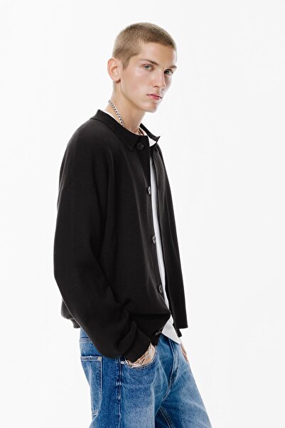 Pull & Bear Polo collar cardigan