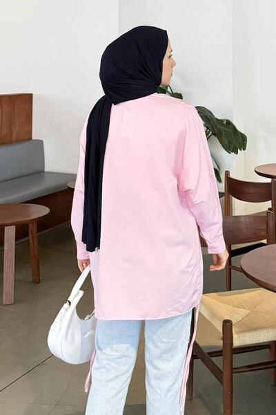 lamelif Πουκάμισο Oversize Candy Pink