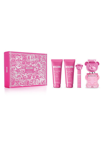 Moschino Toy2 Bubble Gum EDT Set (100ML Parfüm+100ML Duş Jeli+100ML Vücut Losyonu+ 10 ML Seyahat Boy)