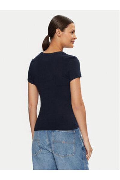 Tommy Jeans Tricou damă DW0DW20459 bleumarin