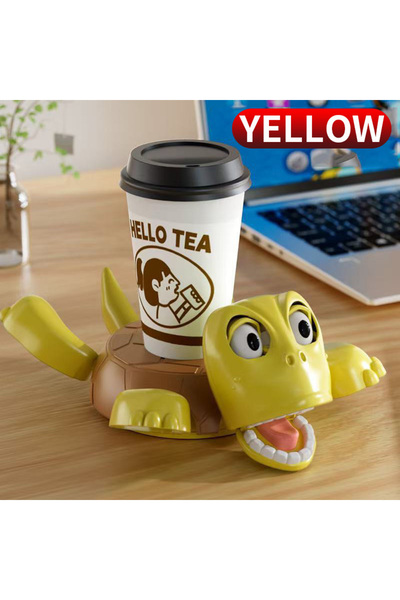 Choice Oval S YELLOW 1PC 1PC turtle coaster, anti slip and heat-resistant sil...