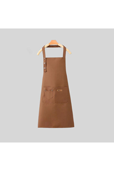 Choice Dark brown New Fashion Kitchen Aprons for Woman Men Chef Work Apron fo...
