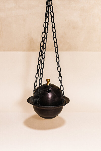 Layla Copper Zincirli Bakır Tütsülük Konik Tütsülük Bakır Tütsülük Tütsü koku