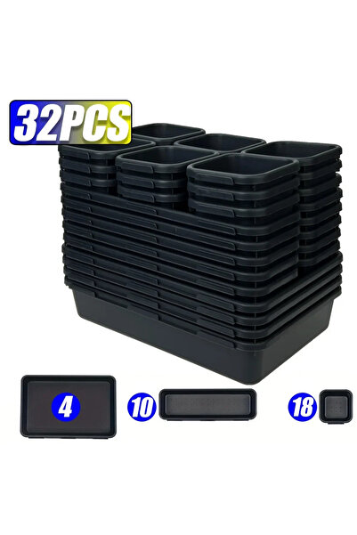 Choice 32PCS(18S10M4L) Drawer Organization 8/26/47pcs Tool Tray Tool Box Organizer Tray Dividers Set Workbe