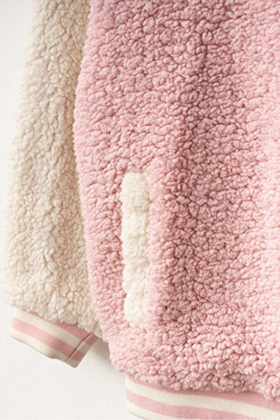 Haribo Girl's Fleece College Jacket - Powder