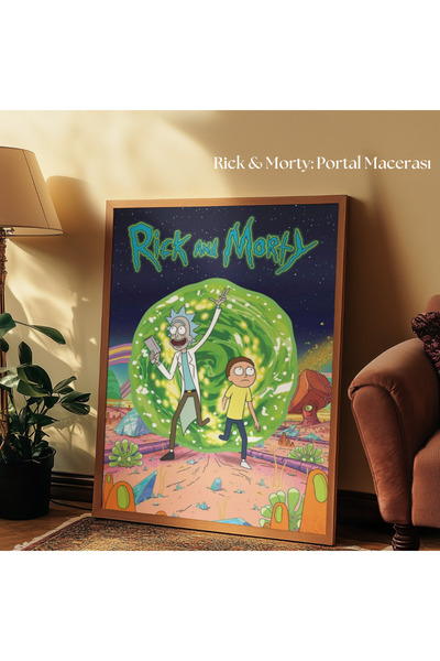 tuvart Sayılarla Boyama Seti Rick and Morty 35x50cm, - Rick & Morty: Portal M...