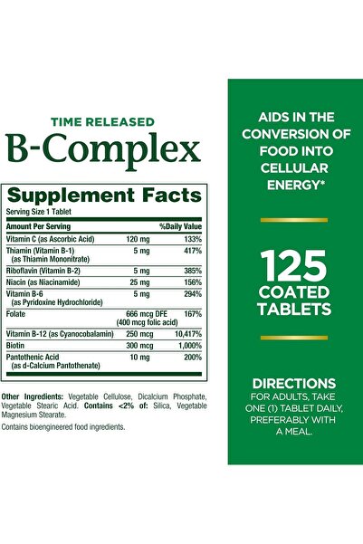 Nature's Bounty Time Release B-Complex Plus Vitamin C
