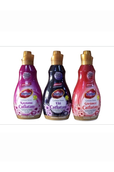 Vatan Konsantre Çamaşır Yumuşatıcı Elti + Görümce + Kaynana Çatlatan serisi 1.440 Lt x 3 lü