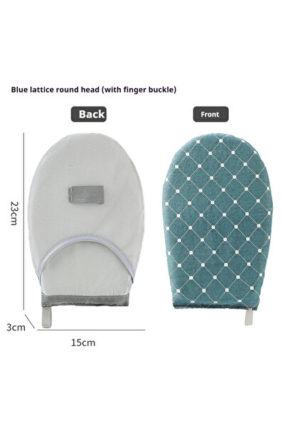 Choice لوح كي يدوي من القماش بشبكة زرقاء، قطعة واحدة، لوح كي منزلي صغير، قفازات كي مضادة للكي