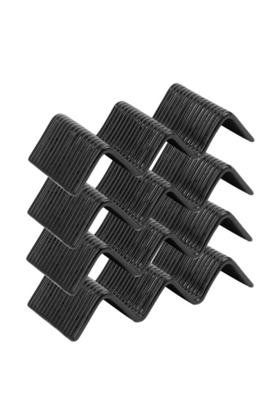 Culinaro Set of 4 taco holders with 2-3 compartments STREET FOOD BLACK, ceramic, 23.2x10.4xh4.3cm