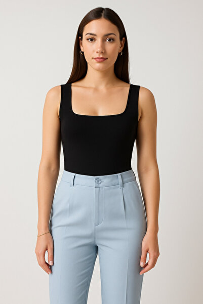 Modayakamoz Square Neck Thick Strap Bodysuit