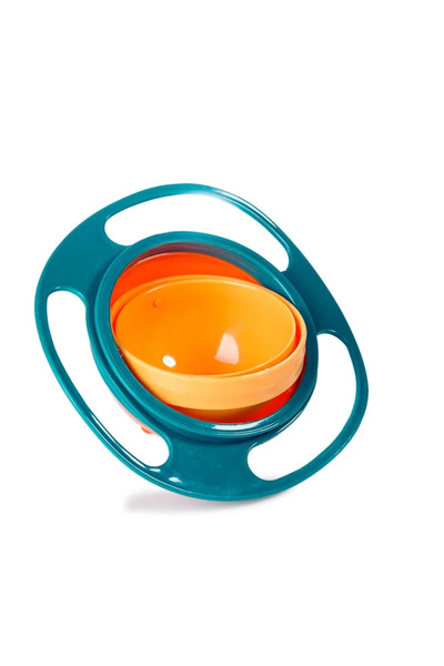 Choice وعاء دوار للأطفال من ديب بلو، وعاء دوار عالمي قابل للدوران 360 درجة، ت...