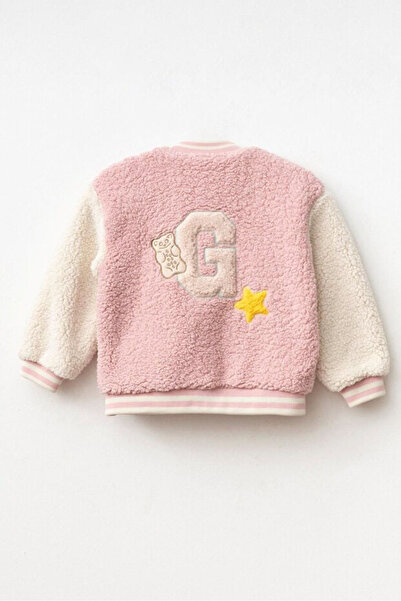 Haribo Girl's Fleece College Jacket - Powder