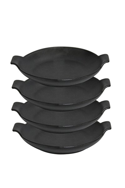 Culinaro CERAMIC Set 4 Tavi rotunde cu manere din ceramica 21xh5cm (1883)
