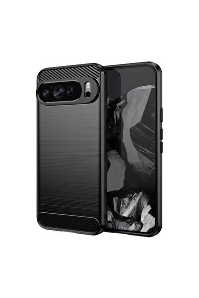 Optim Solution Husa Carbon Resistance pentru Google Pixel 9 Pro XL, Anti-Soc, Negru