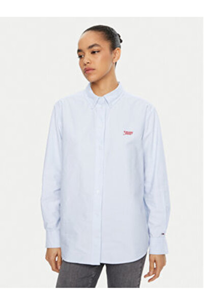 Tommy Jeans Cămașă de damă DW0DW19358 Albastră