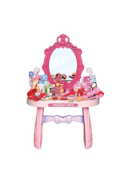 Fun Moment مجموعة ألعاب طاولة الزينة والمكياج مع مرآة للبنات - 46 قطعة